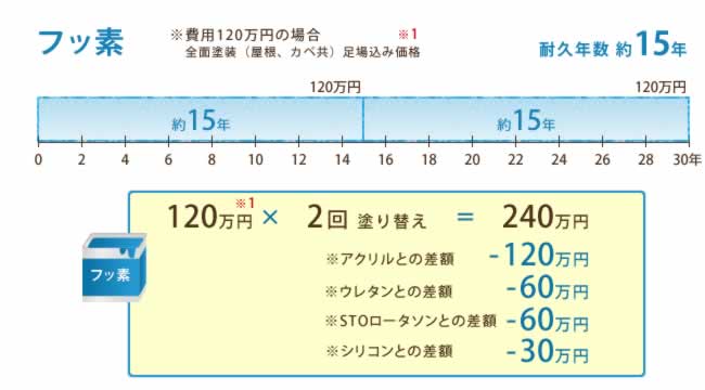 フッ素　３０年間で約２４０万円